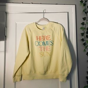 large yellow sweatshirt from old navy!! 🔆